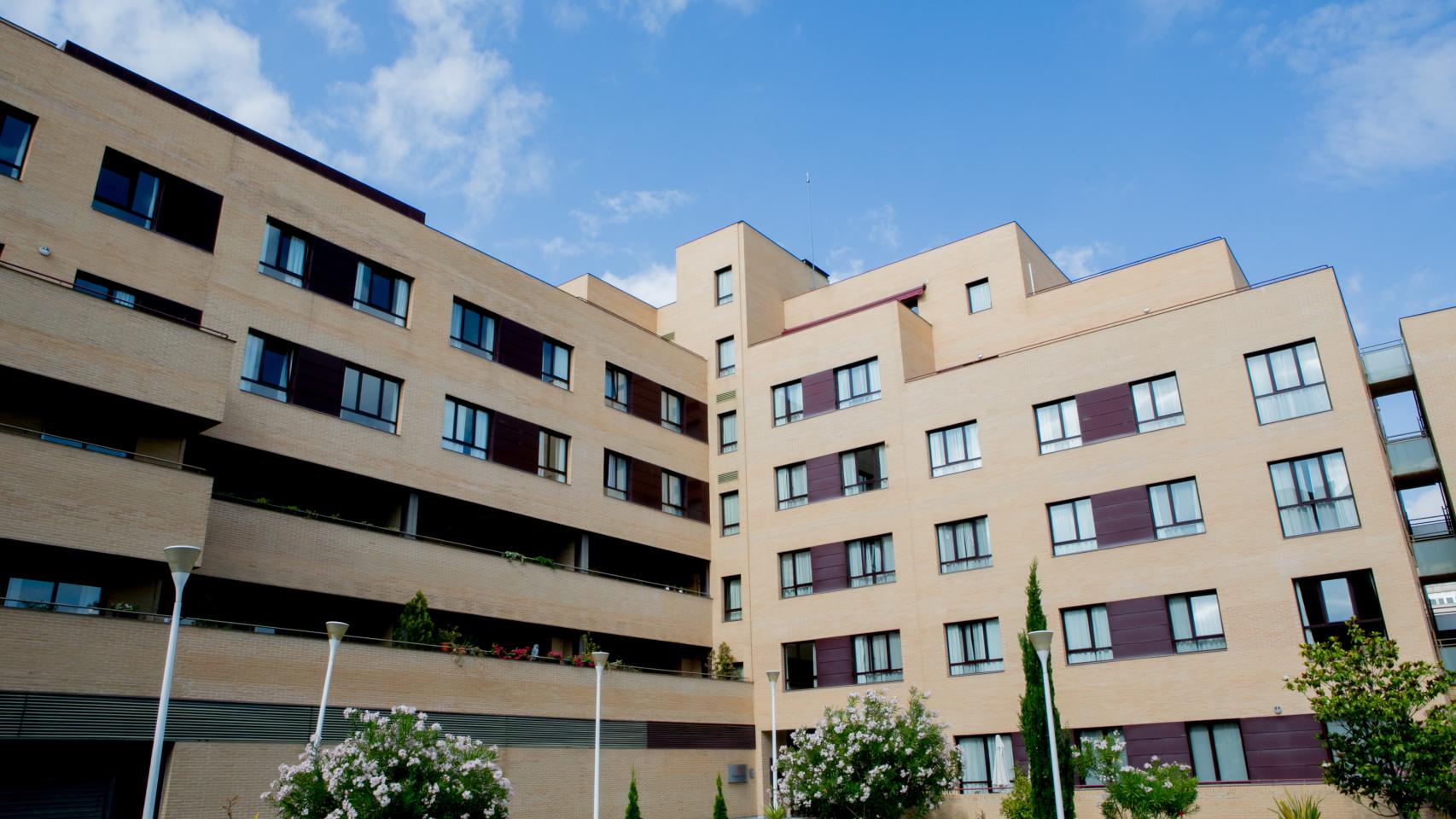 El exterior de la residencia.