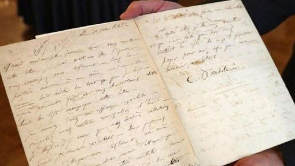 Image:  Una carta de suicidio de Baudelaire es subastada por 234.000 euros