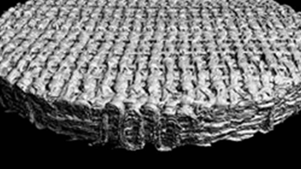 Imagen de las fibras del nuevo material.