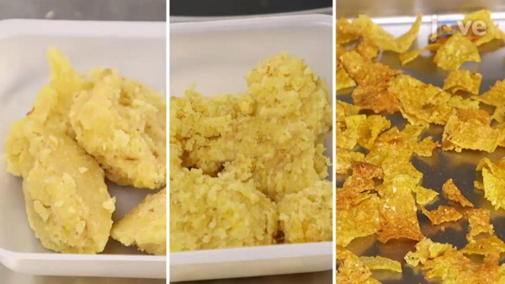 El proceso de producción de los cornflakes.