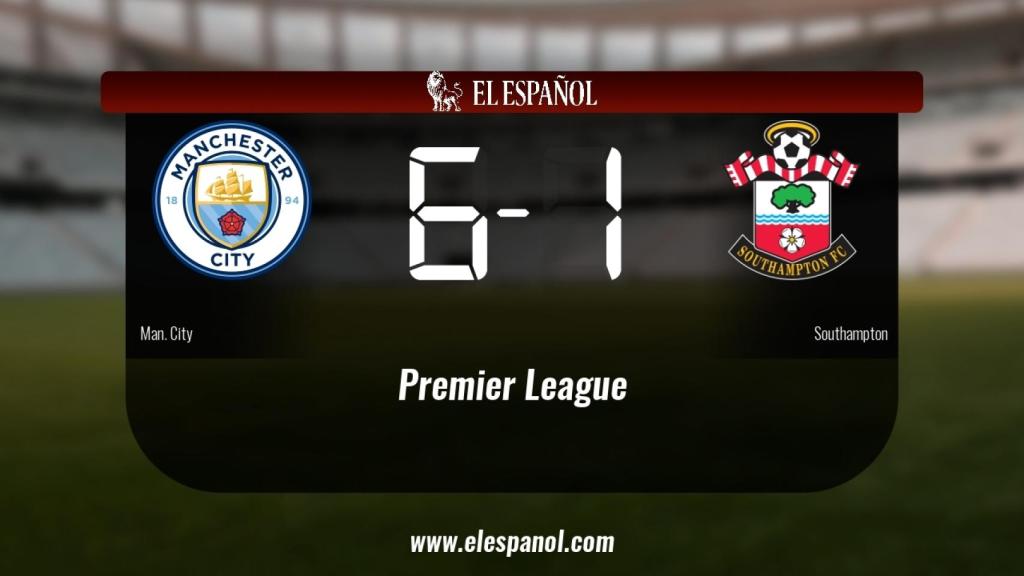 El Manchester City se queda los tres puntos frente al Southampton