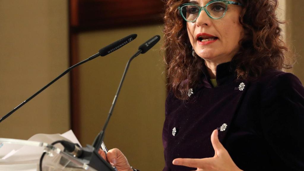 La ministra de Hacienda, María Jesús Montero, durante su intervención en el Foro Cinco Dias.