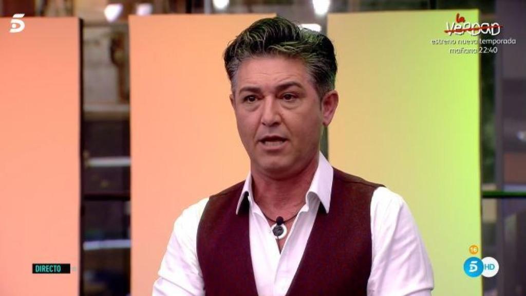 Ángel Garó, a punto de estallar en la discusión con Miriam.