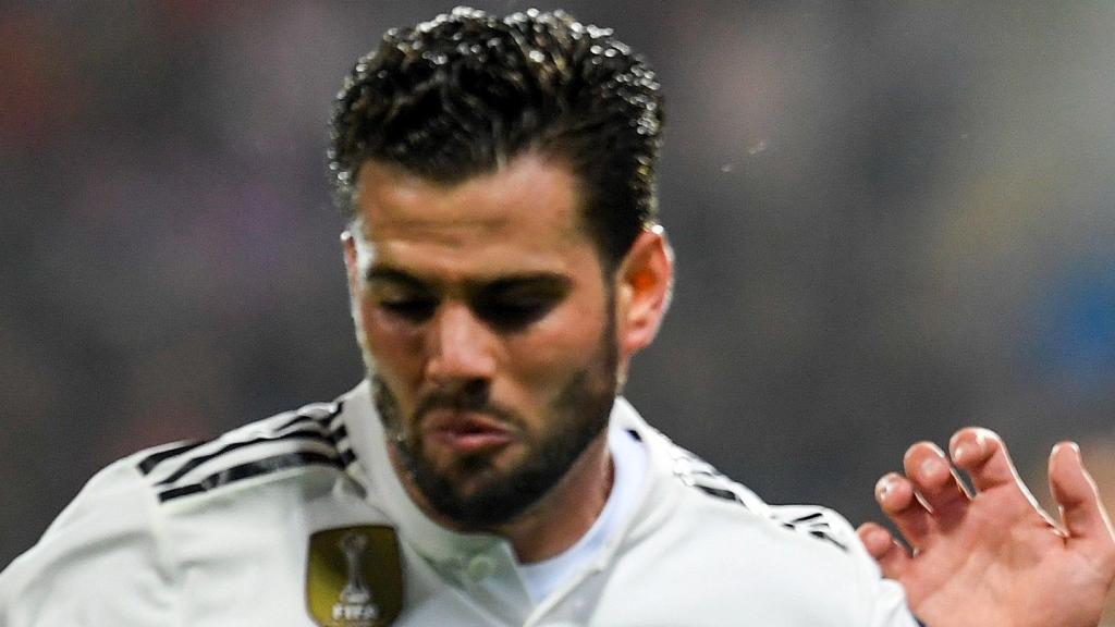 Nacho, en un partido del Real Madrid