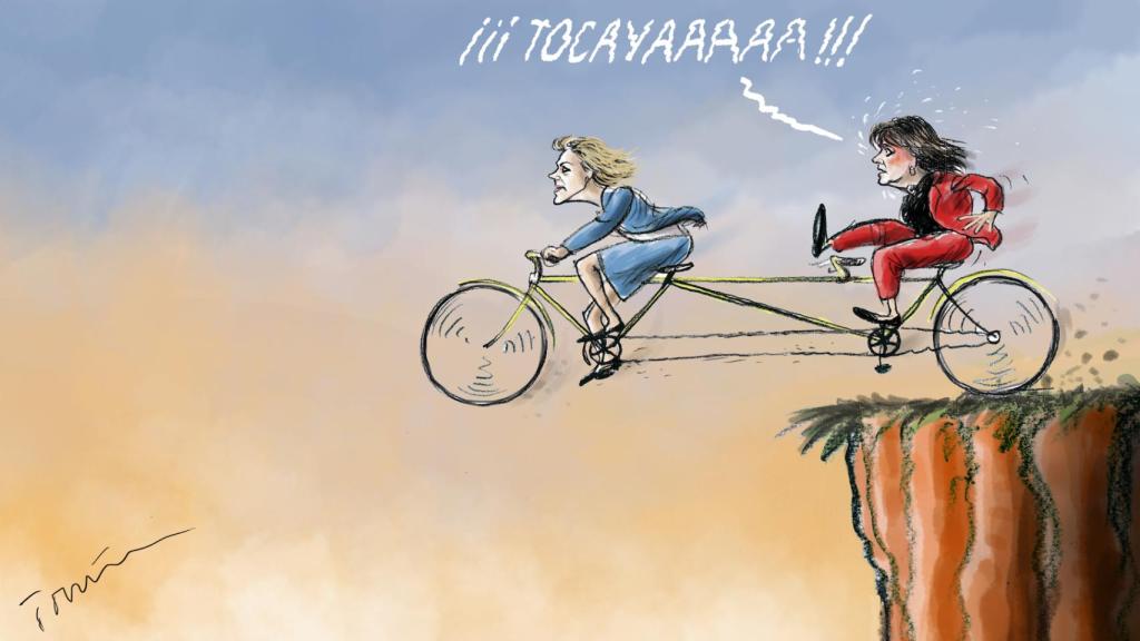 Cospedal y Delgado, dos Dolores en una misma bicicleta.