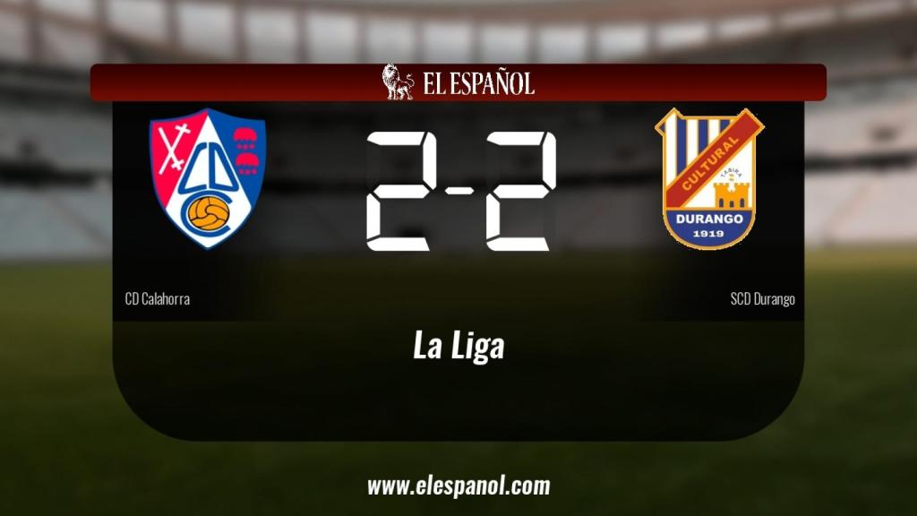 El Durango saca un punto al Calahorra a domicilio 2-2