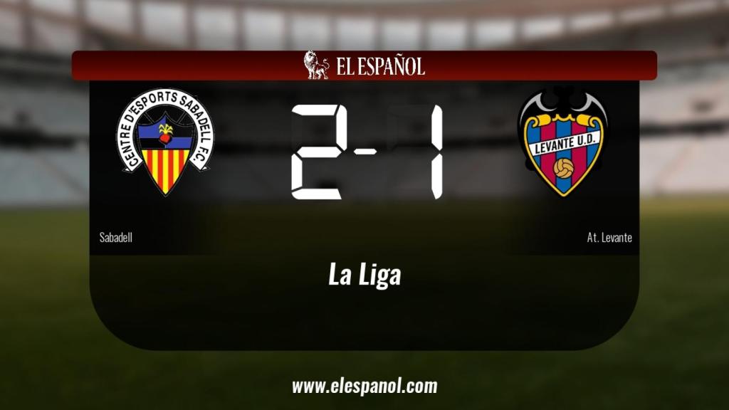 El Sabadell se lleva la victoria en su casa frente al At. Levante