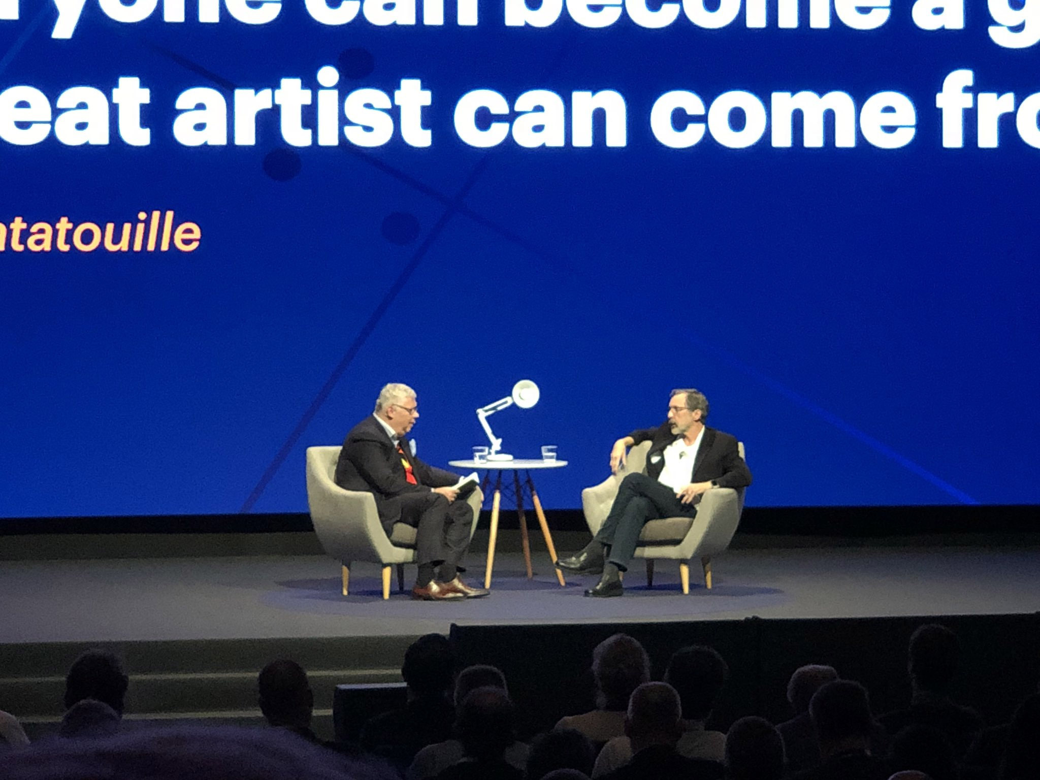 El presidente de Pixar y Disney, en el evento de Gartner. Gartner