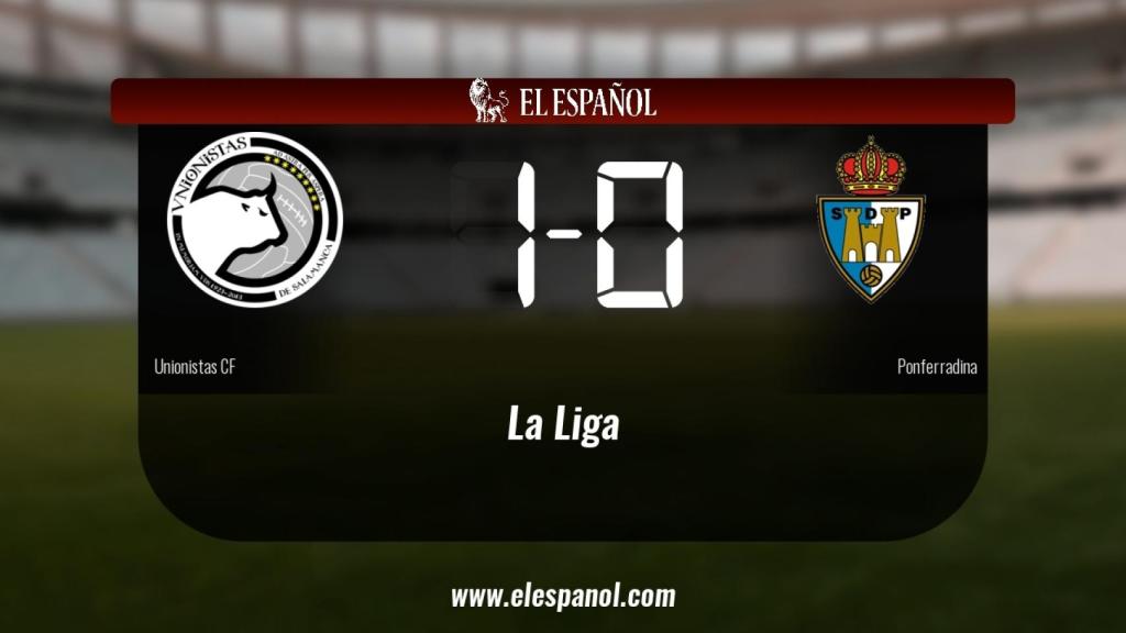 Triunfo del Unionistas por 1-0 frente a la Ponferradina