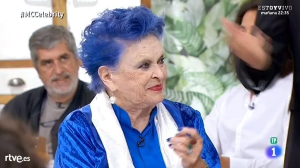 Lucía Bosé durante el programa 'MasterChef Celebrity'.