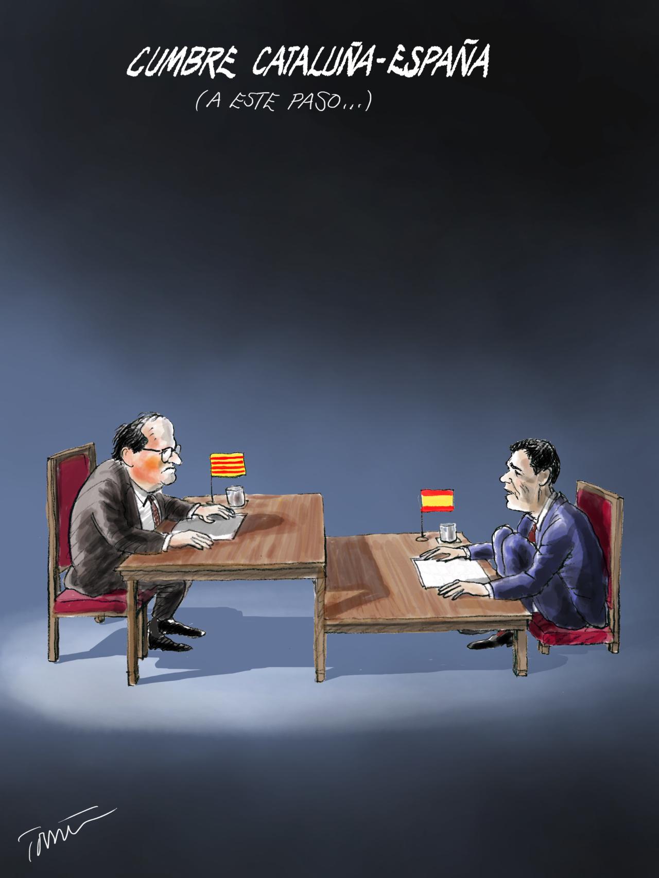 Cumbre Cataluña-España (a este paso...)