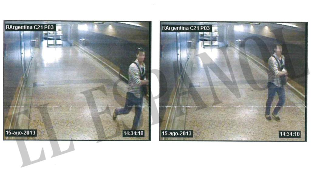 Dos de las imágenes del parte de seguimiento.