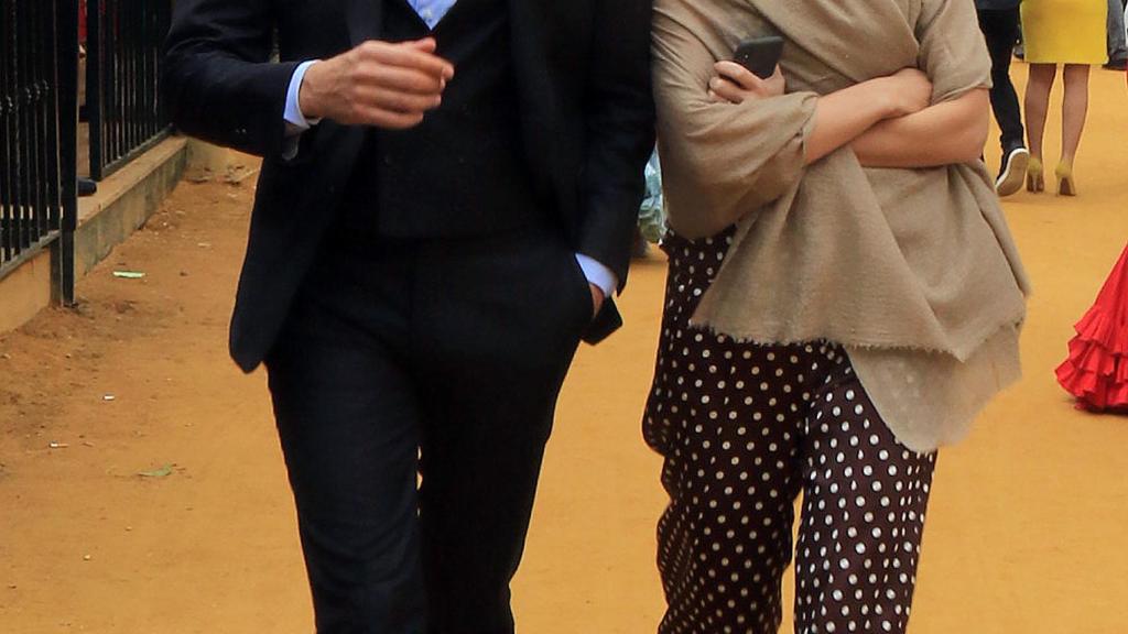 Carlos Torretta y Marta Ortega riéndose en una imagen de archivo.