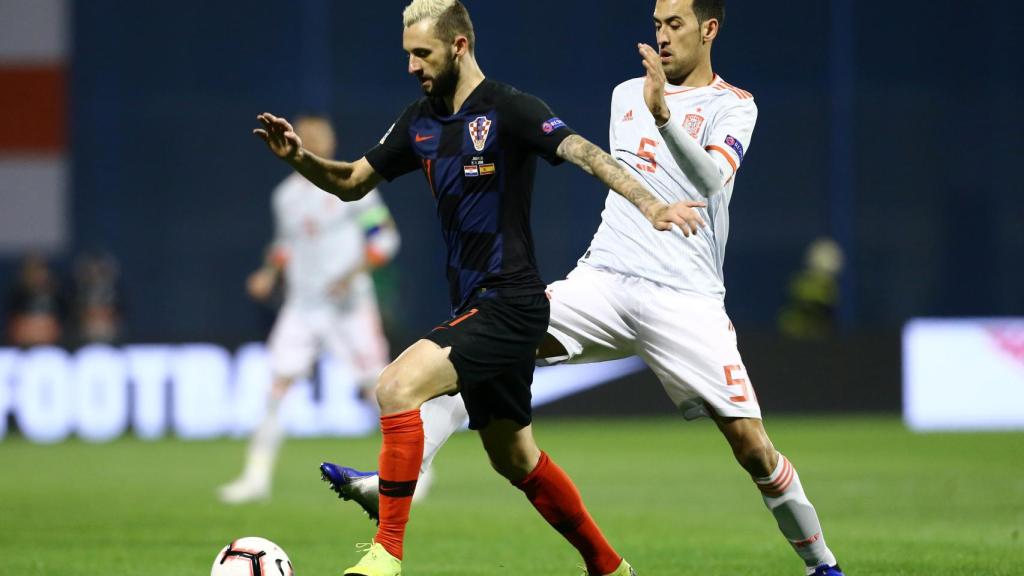 Marcelo Brozovic y Busquets, en el Croacia - España.