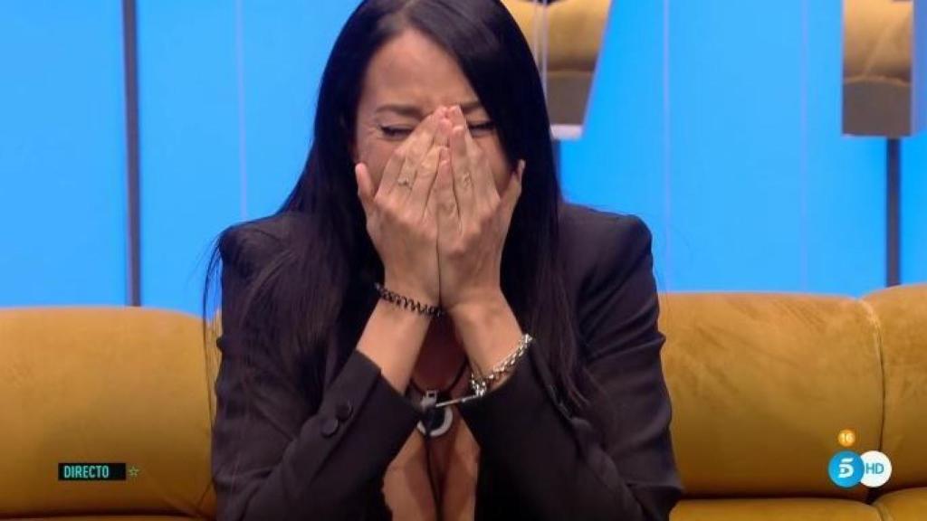 Aurah llorando a mares en 'GH VIP'.