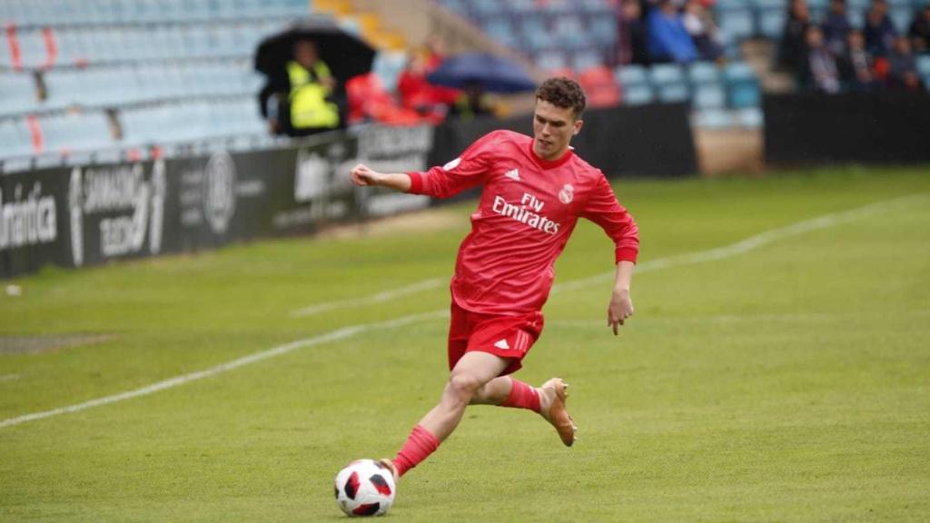 Sergio López, en el encuentro ante el Salmantino