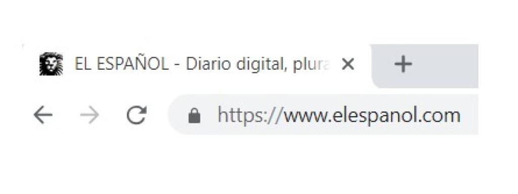 Las letras 'https' son indicador de una conexión privada y segura.