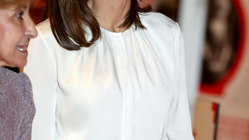 La reina Letizia en el Círculo de Bellas Artes de Madrid.