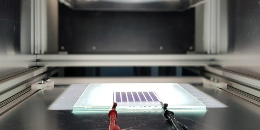 Placa solar perovskita