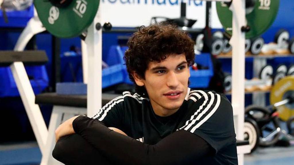 Vallejo se ejercita en el gimnasio de la Ciudad Real Madrid