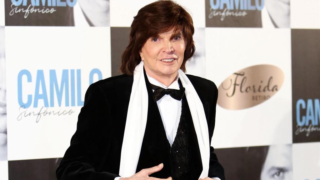 Camilo Sesto en la presentación de su último trabajo 'Camilo Sinfónico', en 2018.