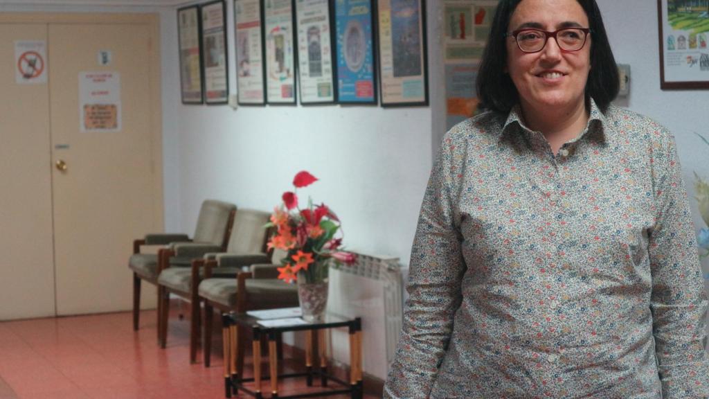 Pilar posa en el centro de rehabilitación.