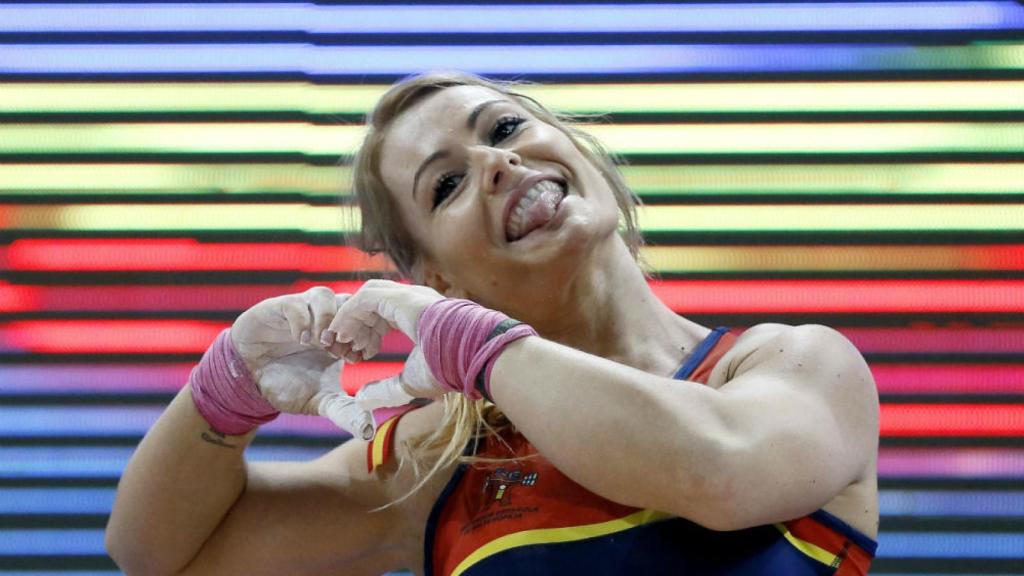 Lydia Valentín, halterófila española.
