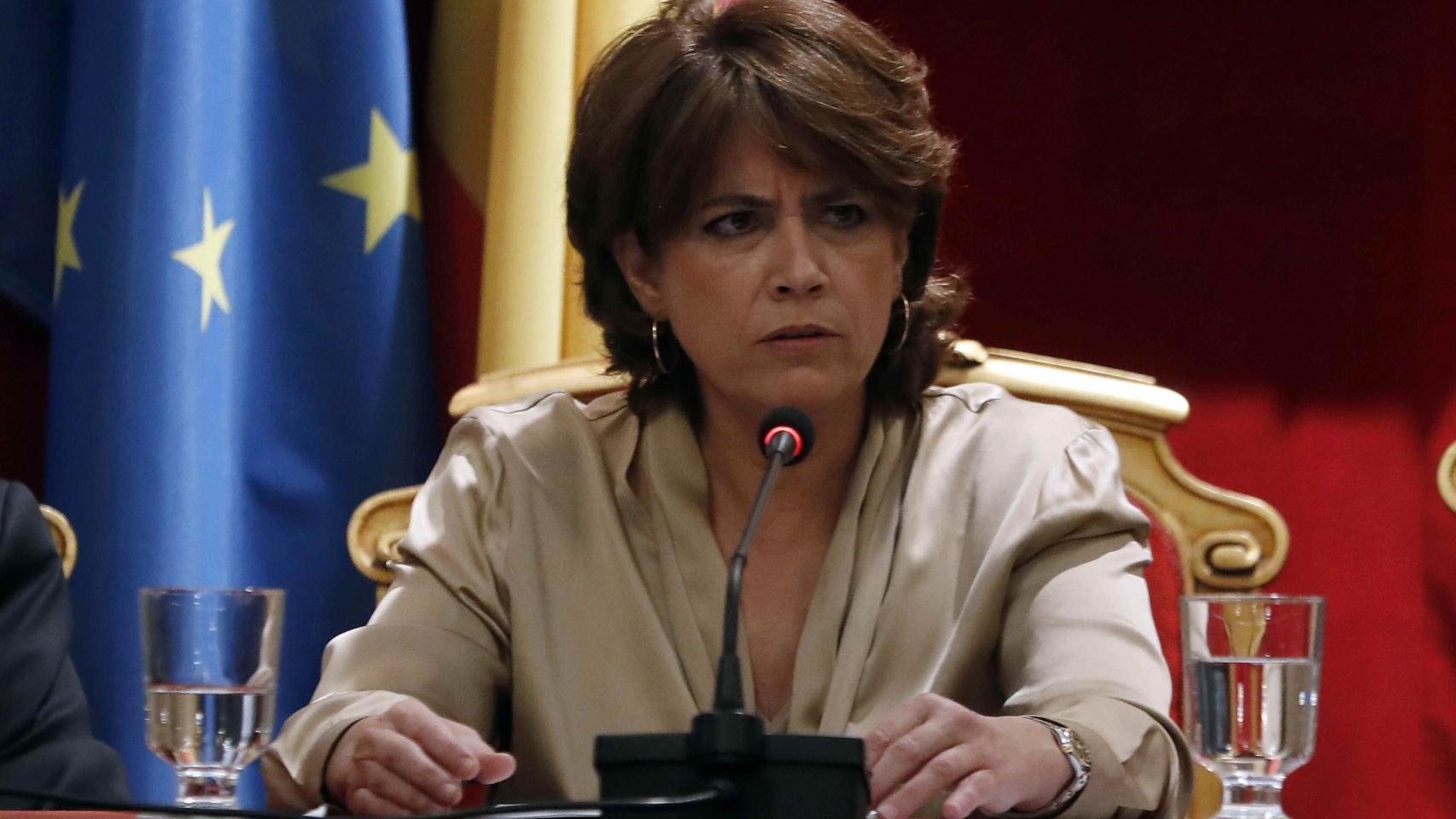 Dolores Delgado, durante el X Congreso de Academias Juridicas y Sociales de Iberoamérica.