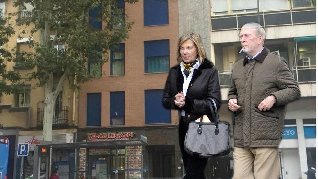 Mariola Martínez-Bordiú y Rafael Ardid en el 133 del Paseo de las Delicias en un montaje de Jaleos.