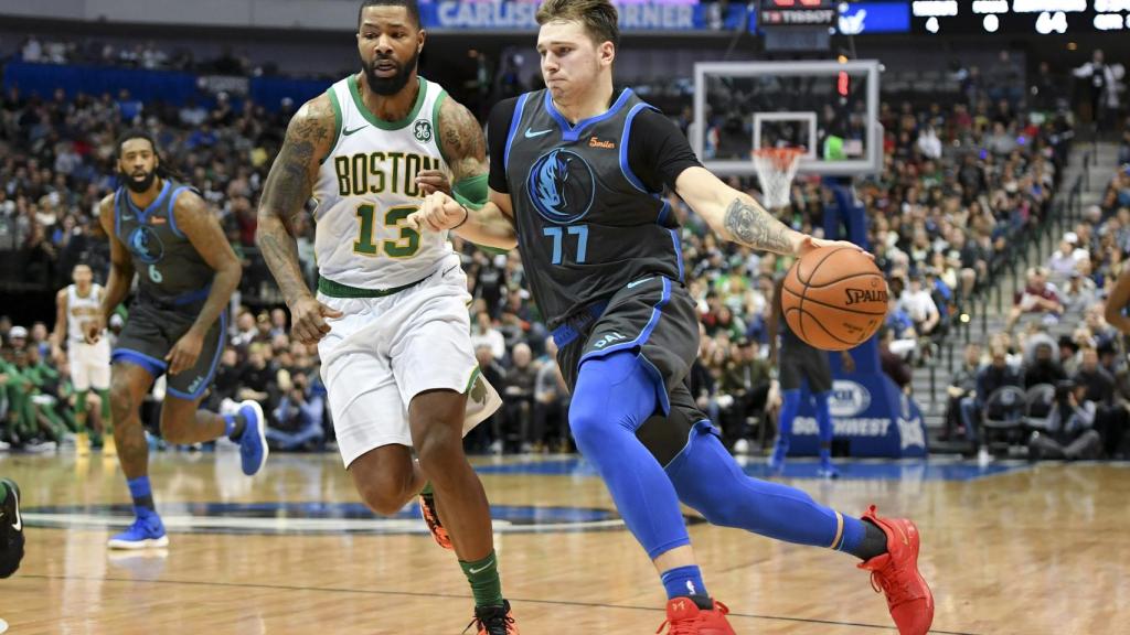 Doncic, durante el Dallas Mavericks - Boston Celtics