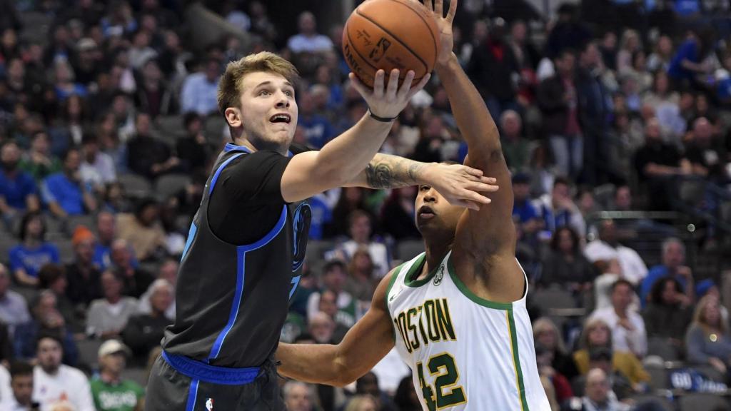 Doncic, durante el Dallas Mavericks - Boston Celtics