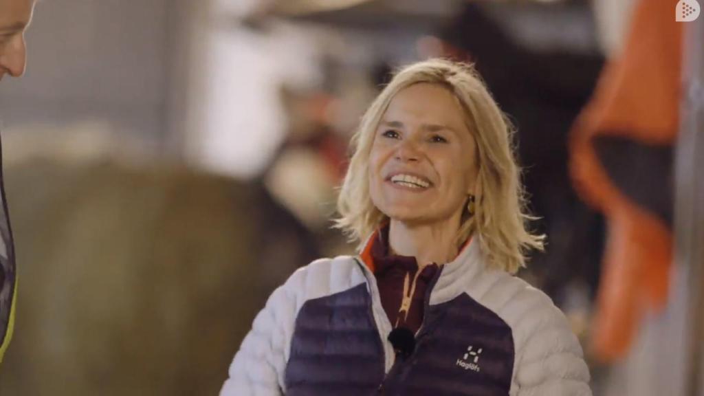 Eugenia Martínez de Irujo sonriente durante el programa.