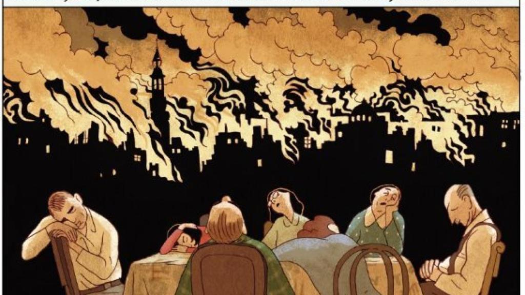 Una viñeta de 'El diario de Ana Frank', de Ari Folman y David Polonsky (Penguin Random House)