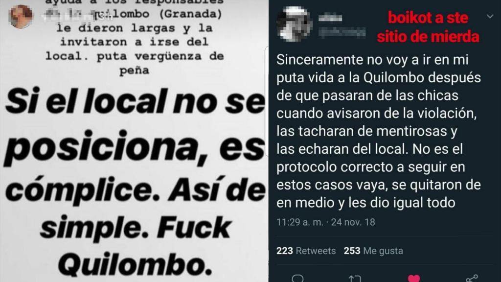 Dos de los mensajes que recorren las redes.