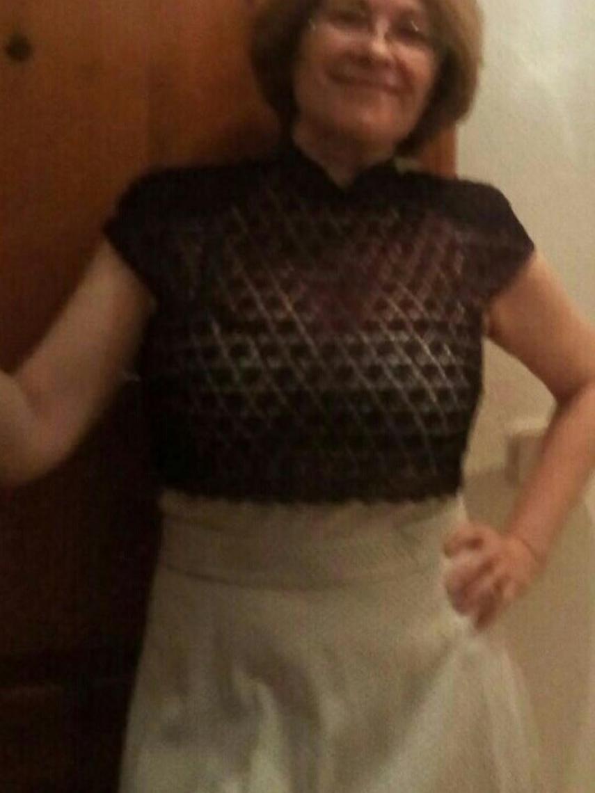 María, comercial catalana que reclama ser hija del rey emérito.