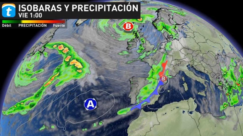 Modelo de previsión del desplazamiento del frente.