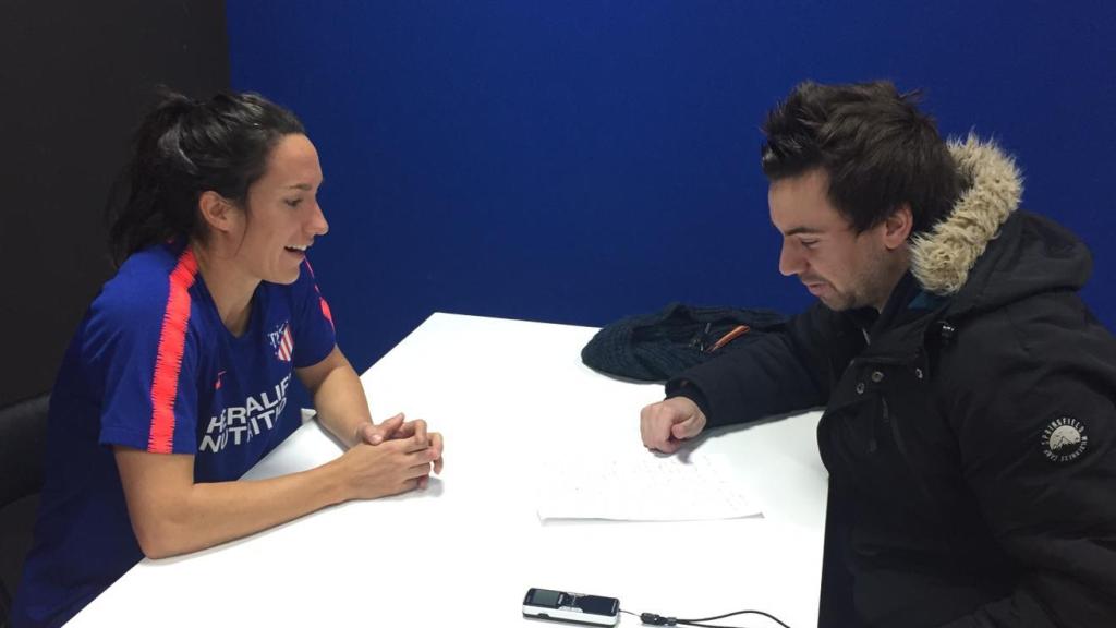 Silvia Meseguer, durante la entrevista