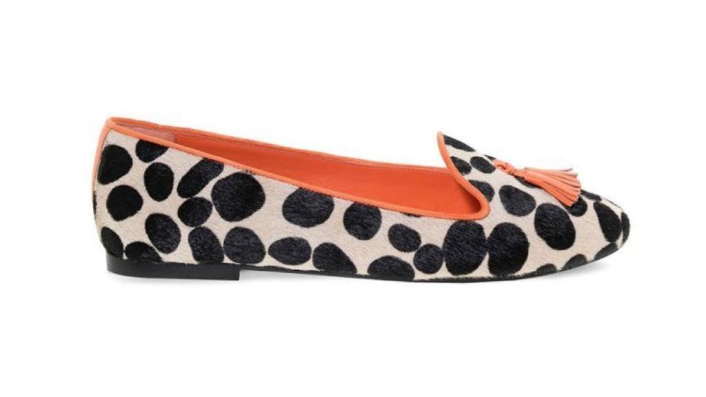 Bailarinas con estampado de lunares negras.