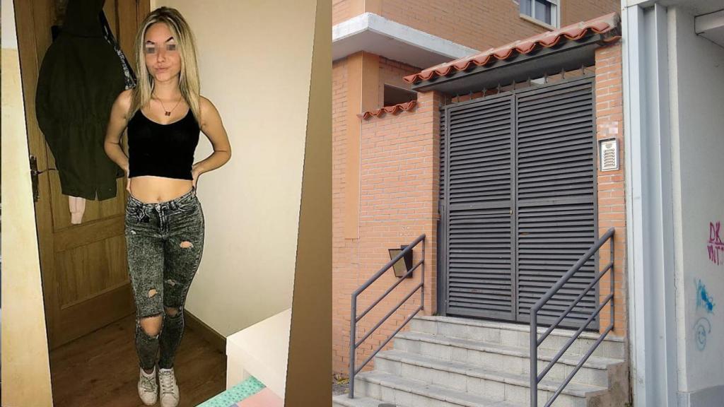 Rocío y la casa donde fue detenida.