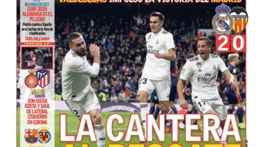 La portada del diario AS (02/12/2018)