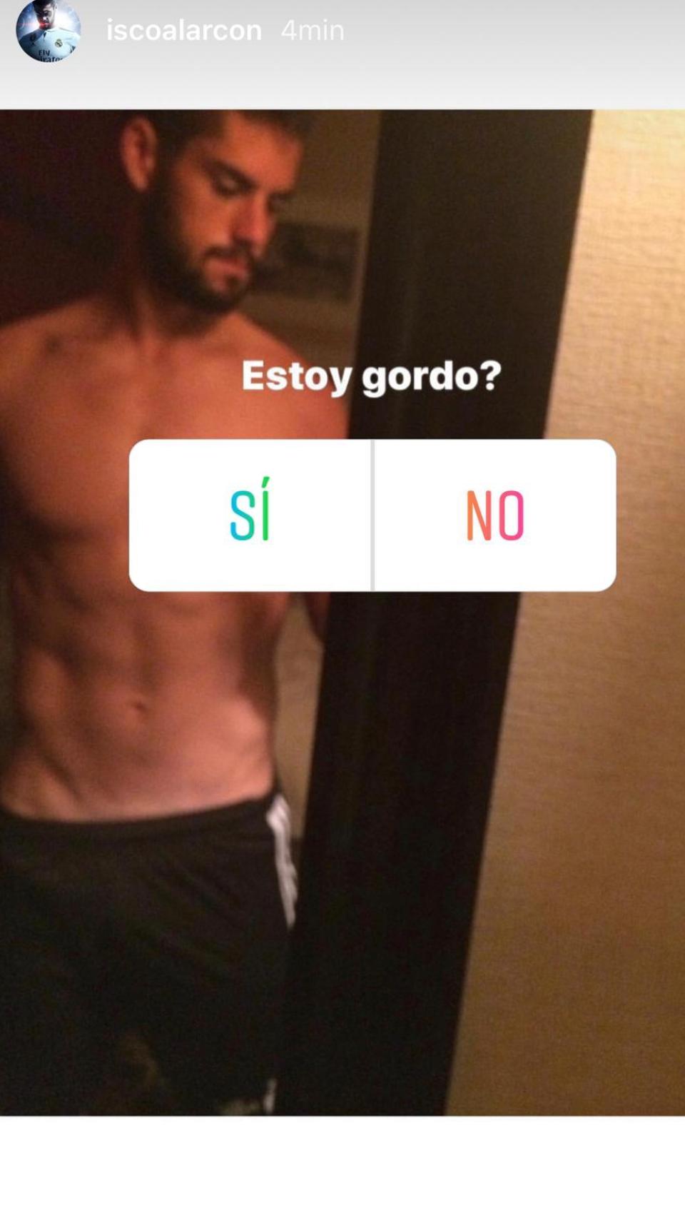 Isco responde en redes sociales a las acusaciones sobre su forma física