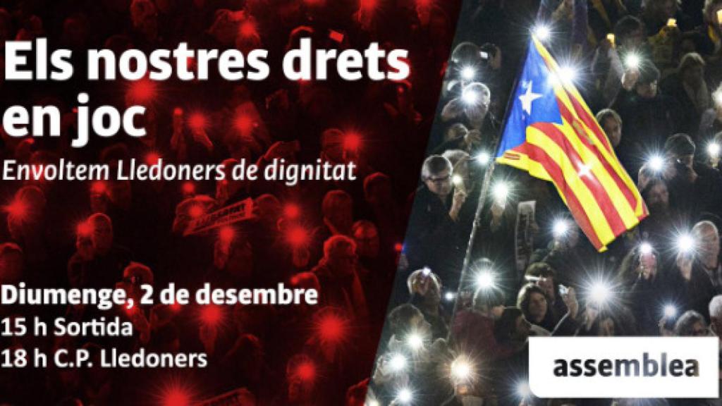 La ANC monta una marcha a Lledoners en apoyo a la huelga de hambre de Sànchez y Turull