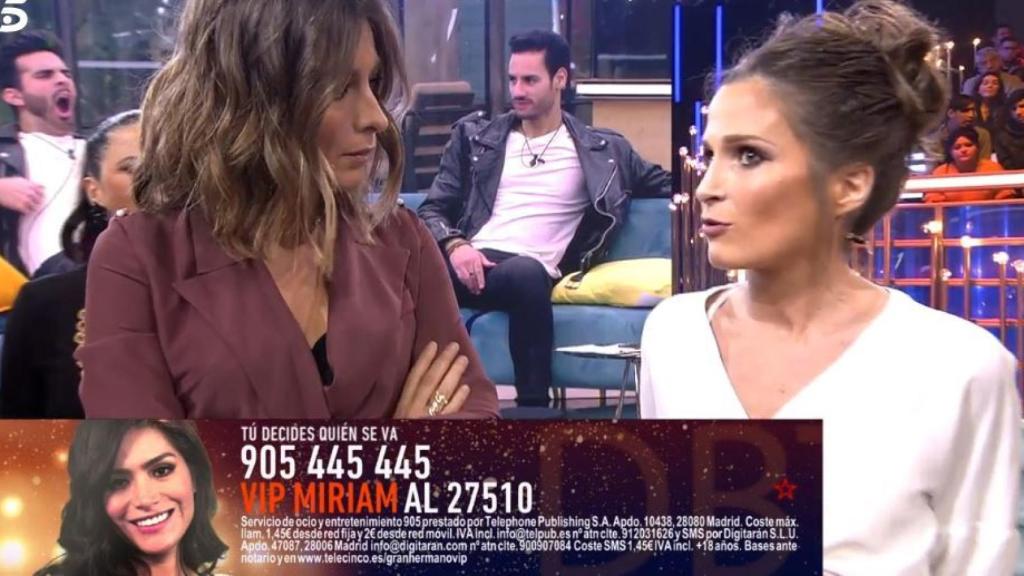 Sandra Barneda hablando con Verdeliss.