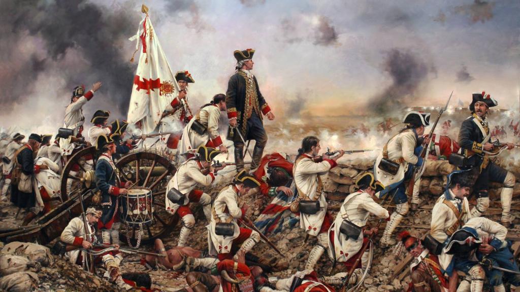 'Gálvez en América', un cuadro de Ferrer-Dalmau.