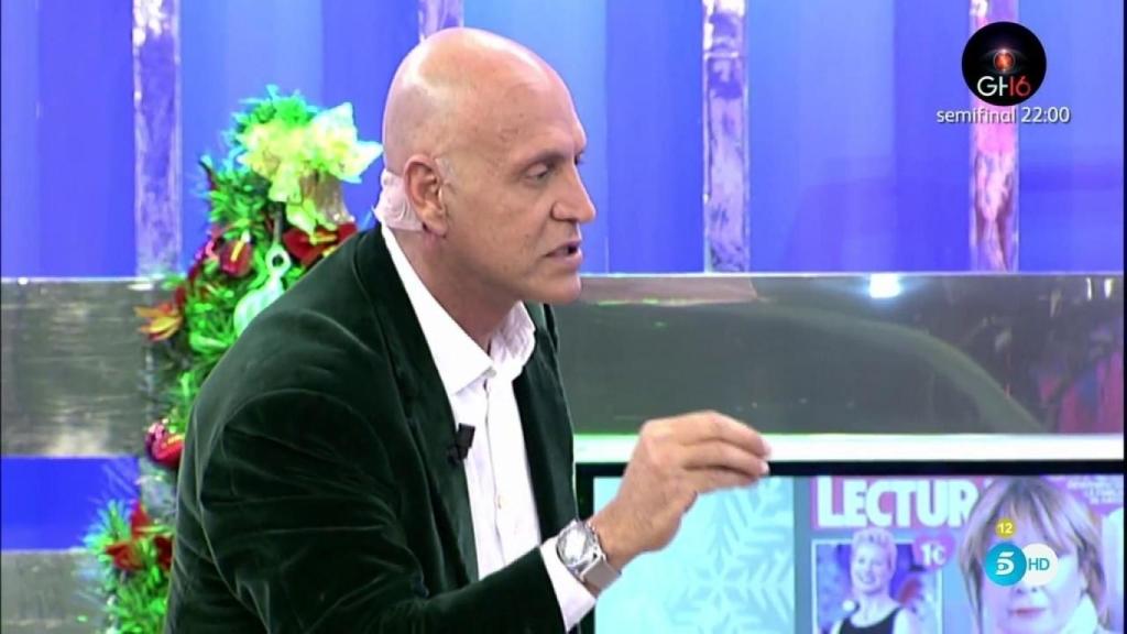 Kiko Matamoros en el plató de 'Sálvame'