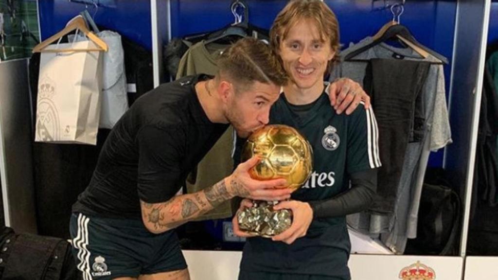 Sergio Ramos y Luka Modric. Foto: Instagram. (@sergioramos)