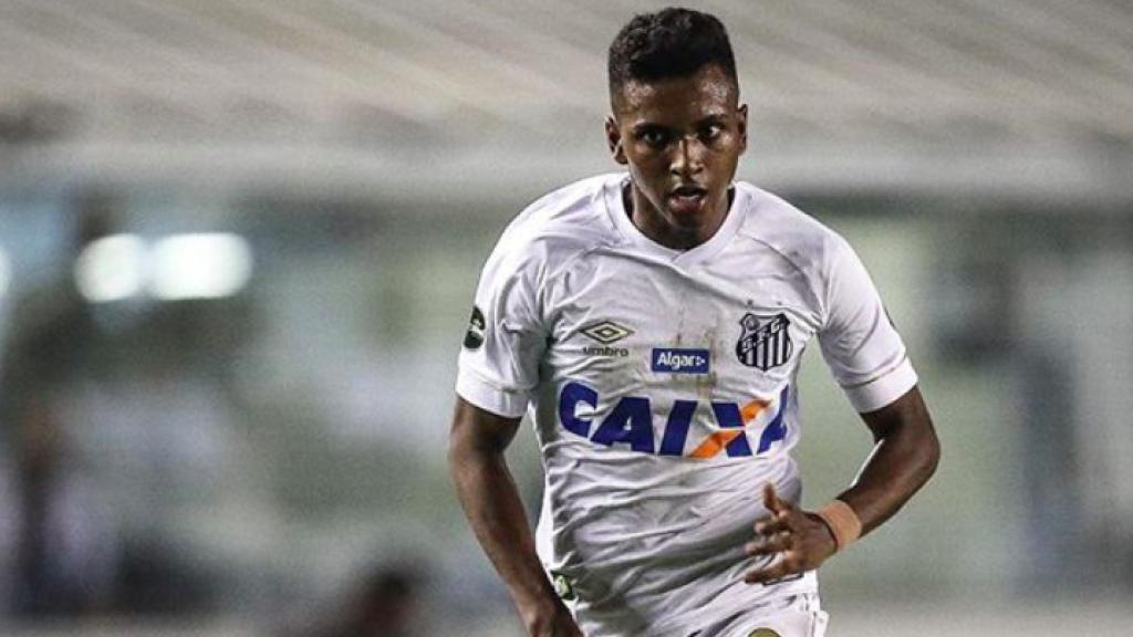 Rodrygo, con el Santos. Foto: Instagram (@rodrygogoes)