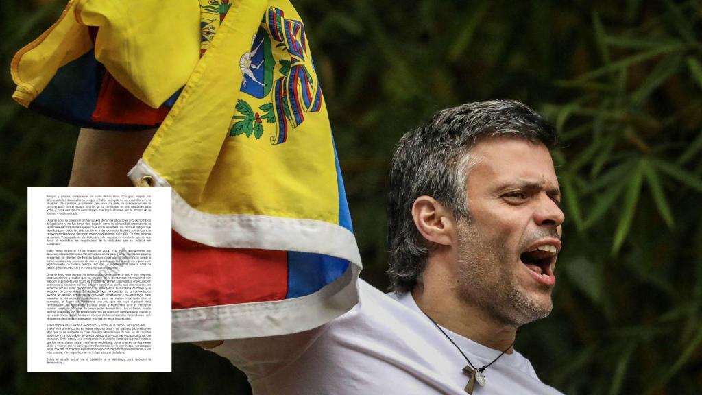 Carta de Leopoldo López sobre su imagen al llegar a su casa en Caracas después de tres años aislado en una cárcel militar.