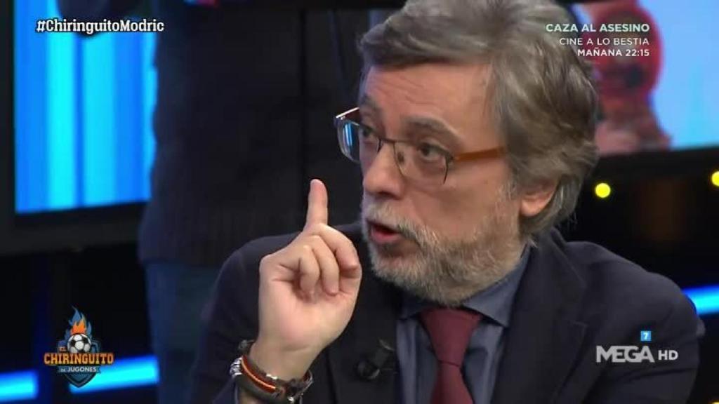 Damian en el Chiringuito Foto: Twitter (@elchiringuitotv)