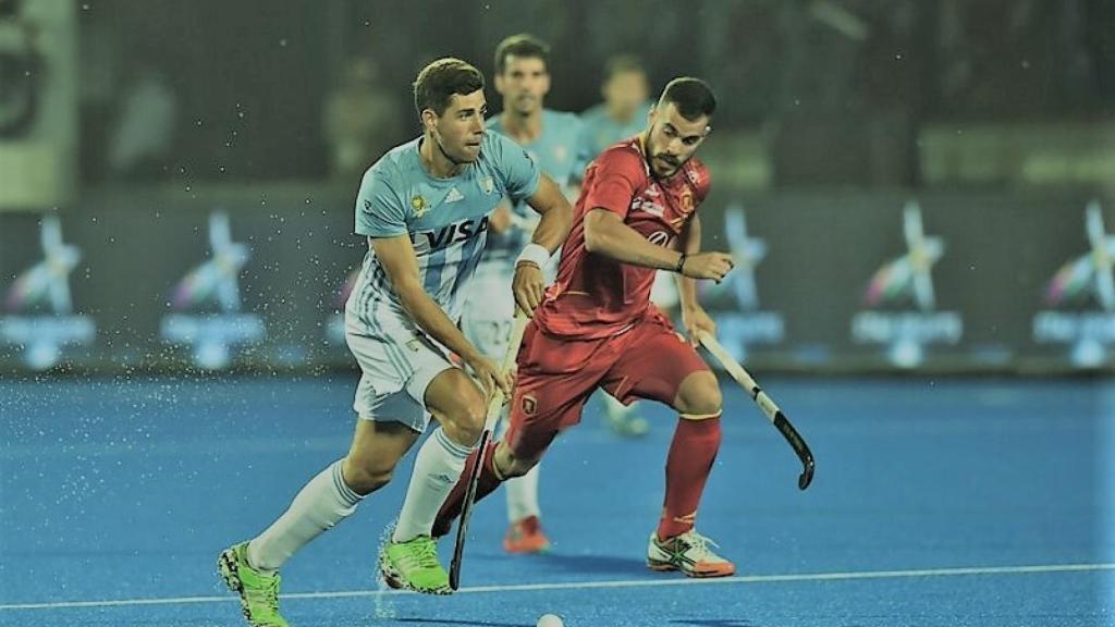 Imagen del encuentro entre España y Argentina